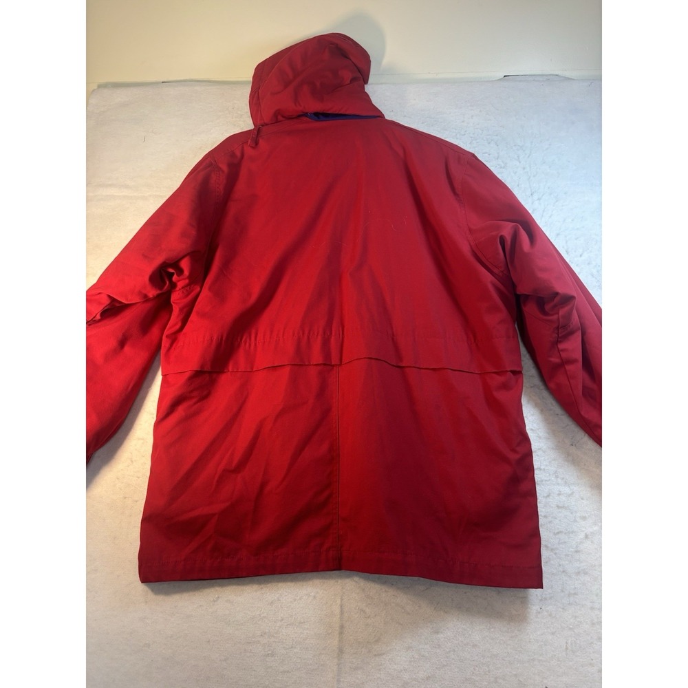 Vintage London Fog Outdoor Jacket Coat Women's Sz L Red Removable Lining